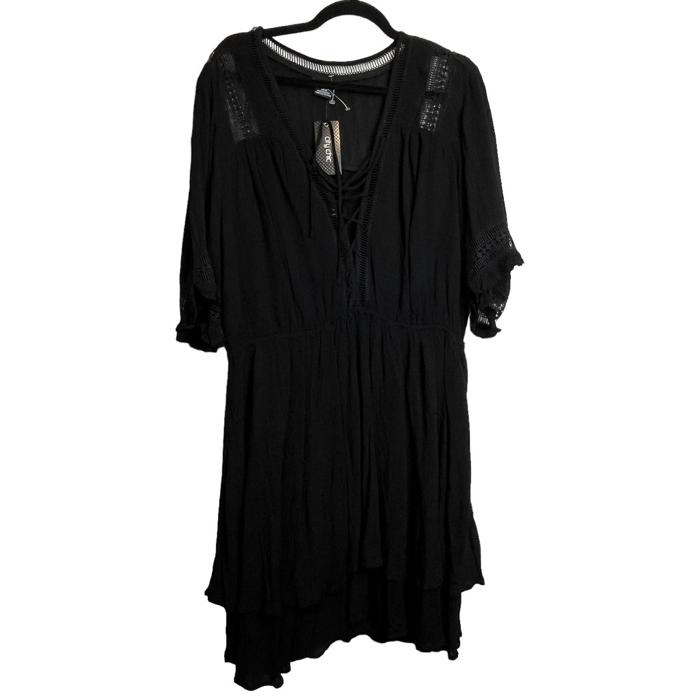 NWT City Chic Bring the Heat Black Dress Size M (18) Women